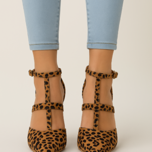 Wild Elegance Leopard Print Stiletto Heels